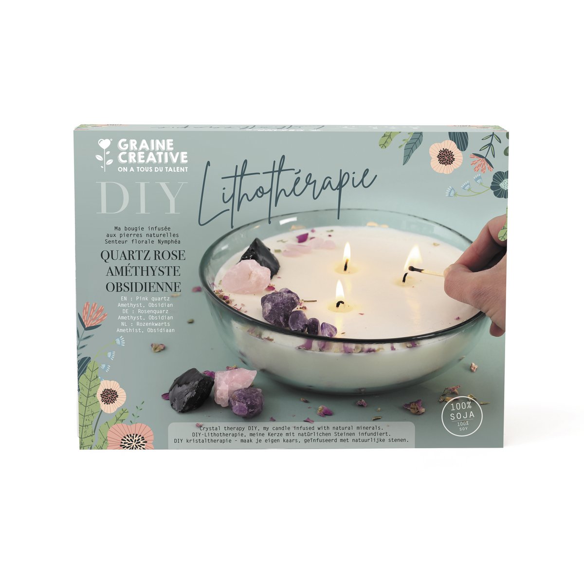 Kristaltherapie Kaarsen Kit – Maak je eigen wellnesskaars