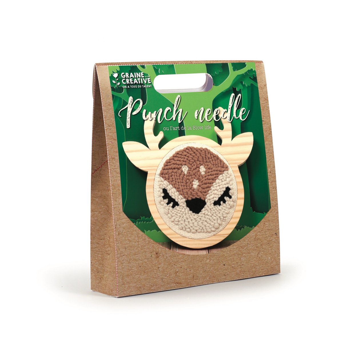 Creatieve Punch Needle Set – Hert voor aan de muur