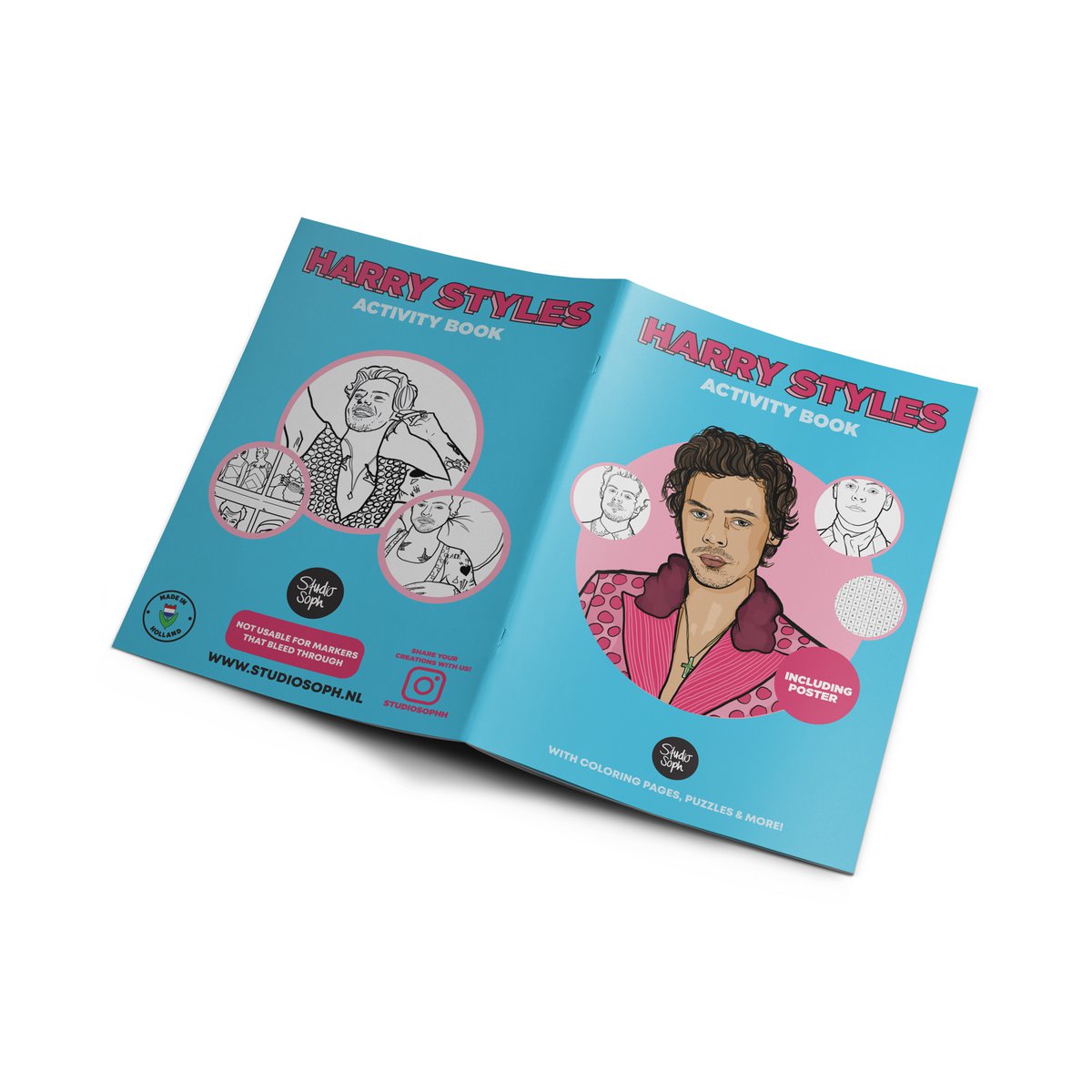 Harry Styles Activiteitenboek - kleur, puzzel & posterplezier