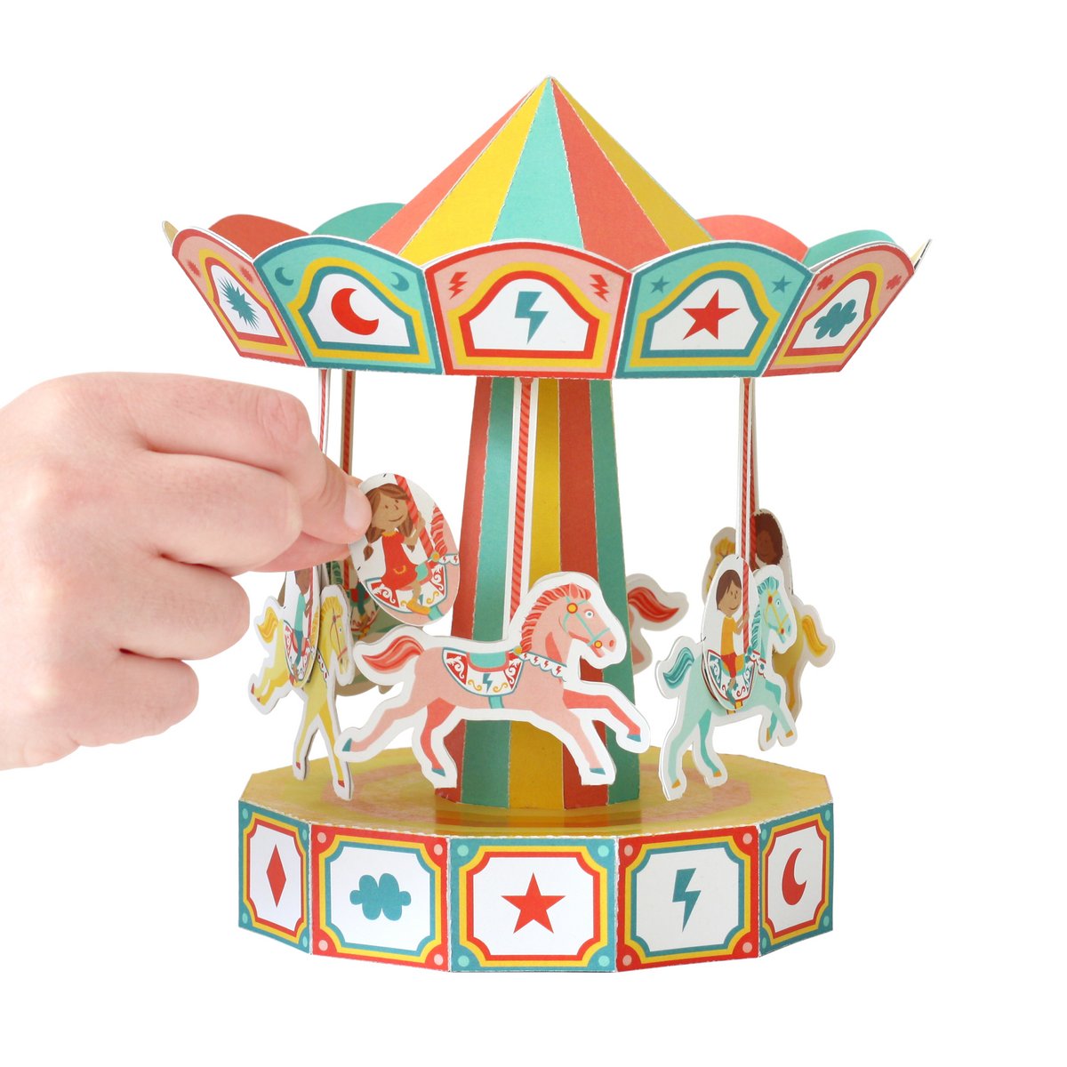 Carrousel - Duurzaam Papieren Speelset