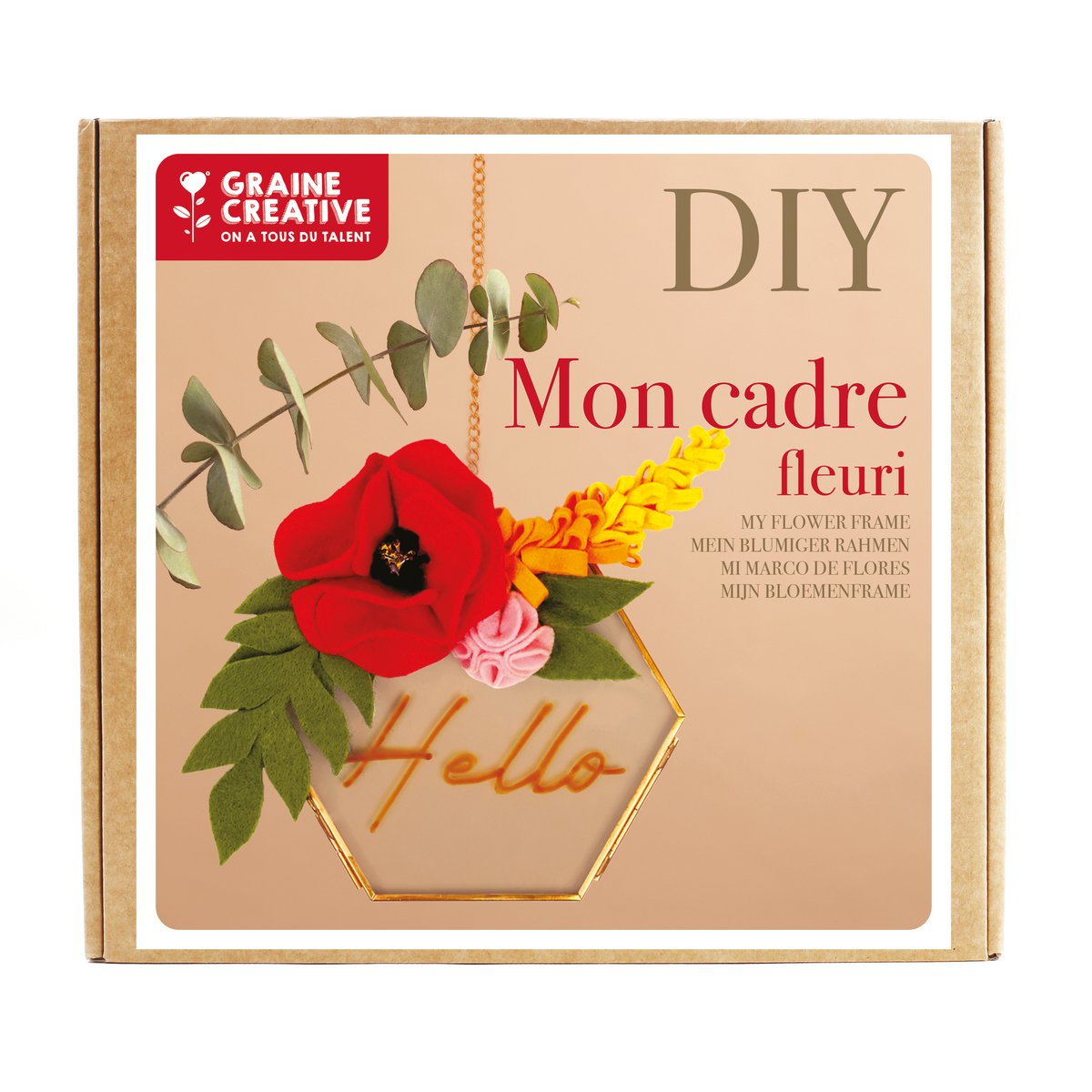 DIY Bloemenkader – Creatieve deco met vilten bloemen