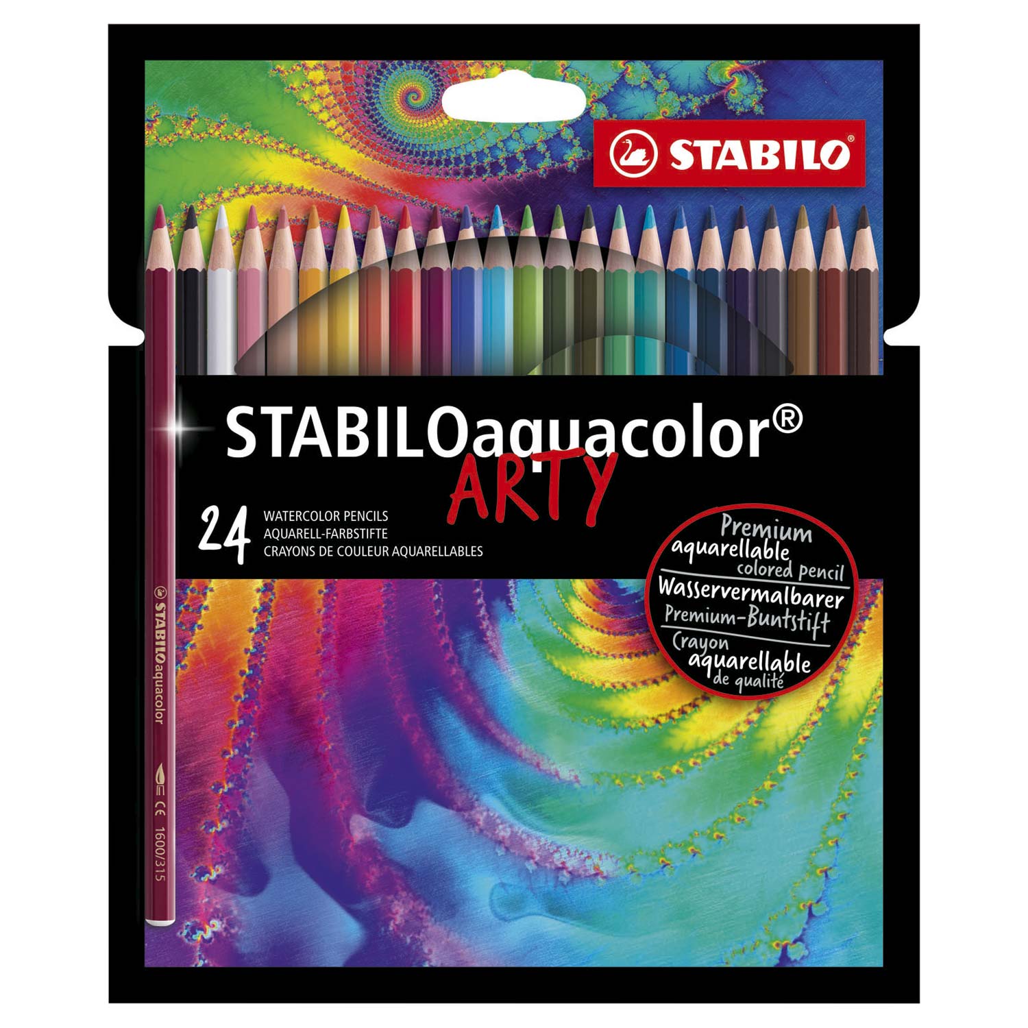 24 kleurpotloden Stabilo Aquacolor