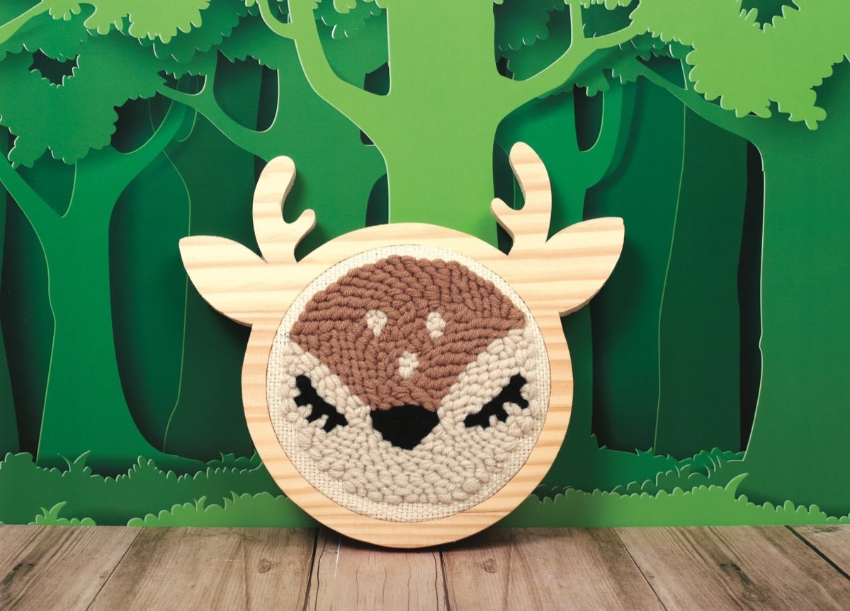 Creatieve Punch Needle Set – Hert voor aan de muur
