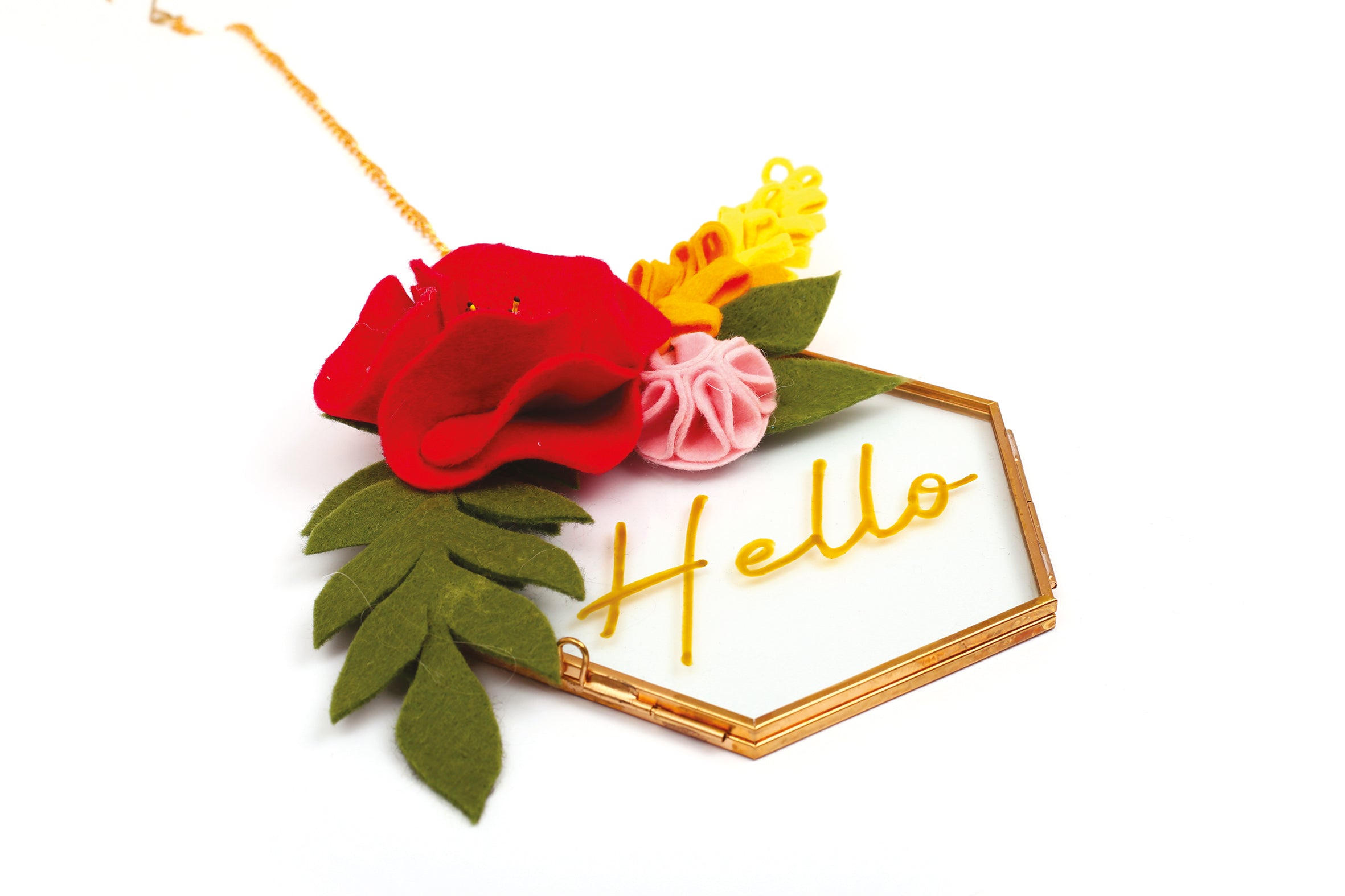 DIY Bloemenkader – Creatieve deco met vilten bloemen