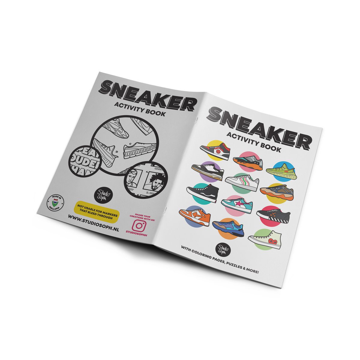 Sneaker Activiteitenboek – creatief voor sneakerfans