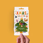 Kerstboom- en adventskalender om in te kleuren