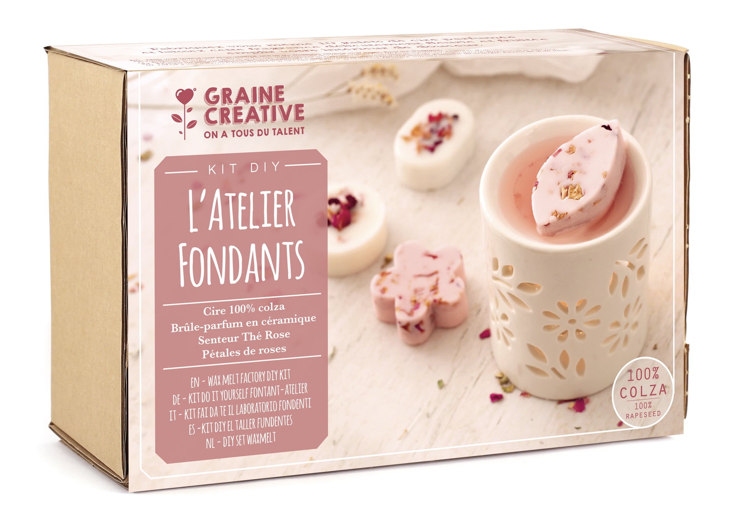 Waxmelts DIY Kit – Met bloemengeur & rozenblaadjes