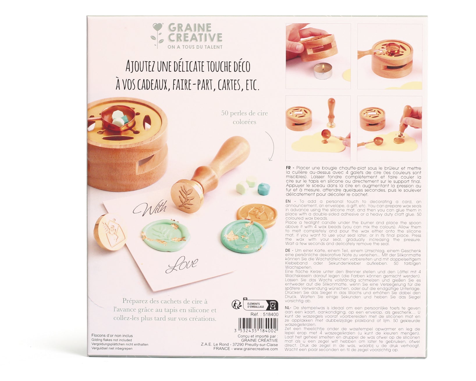 Waxzegel DIY Set – Voor persoonlijke kaarten & cadeaus