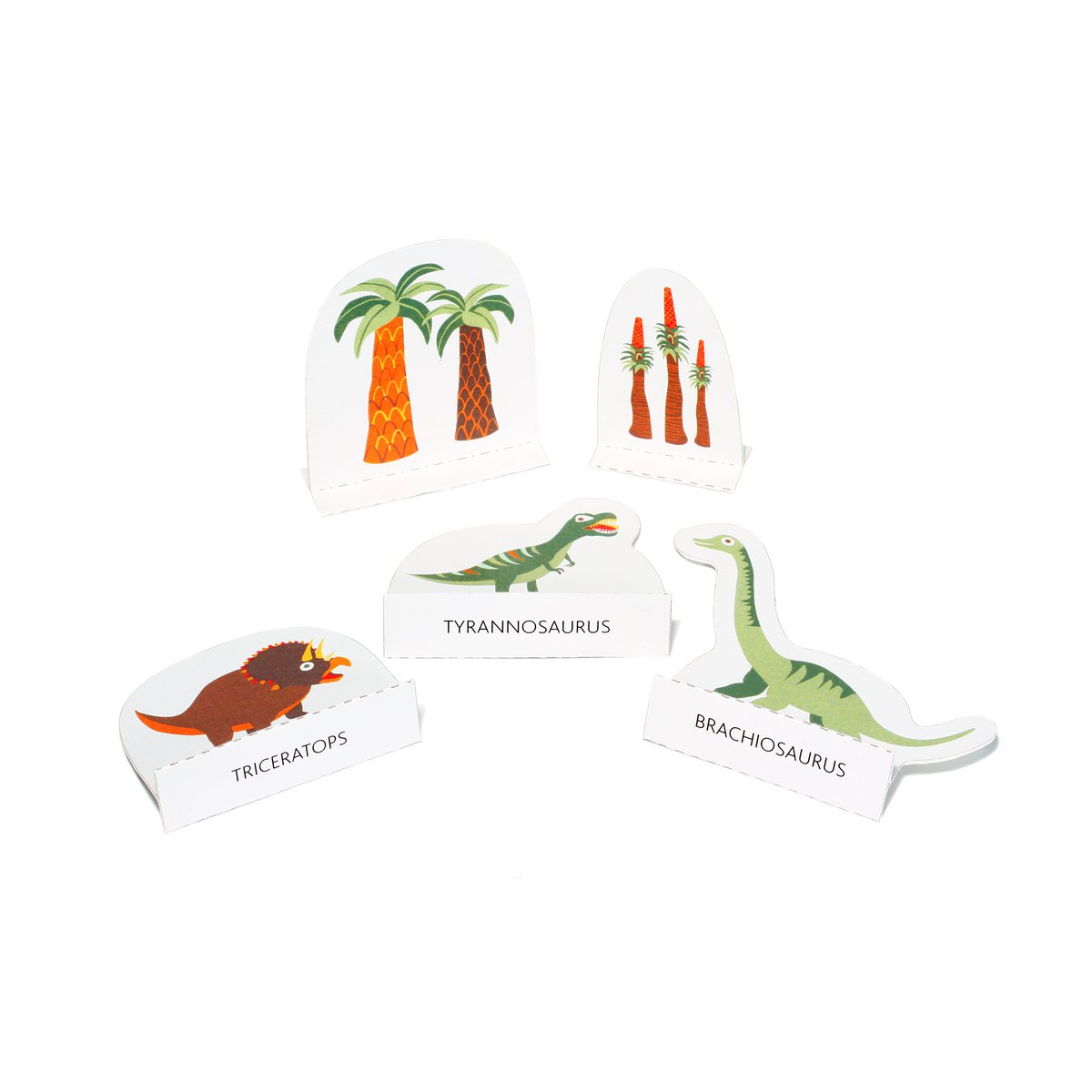 Dinosauruseiland  - Duurzaam Papieren Speelset