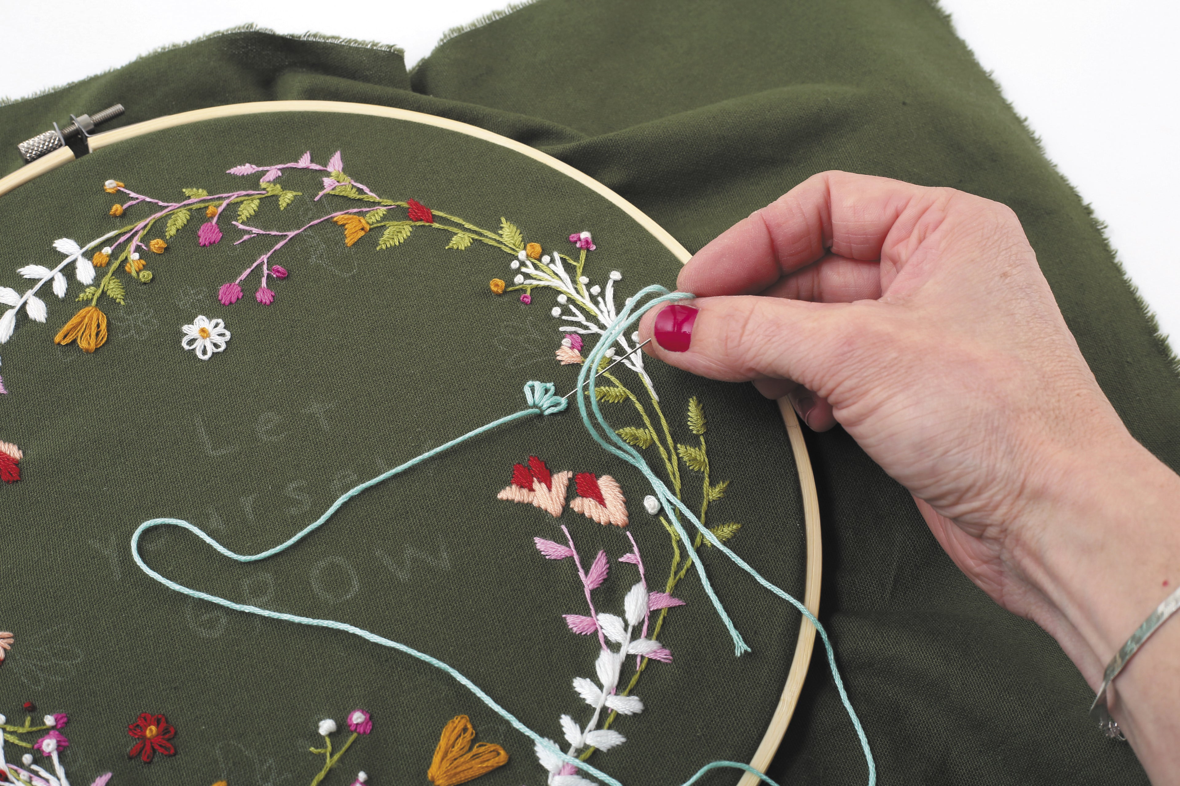DIY Borduurset – Let Yourself Grow met bloemenpatroon