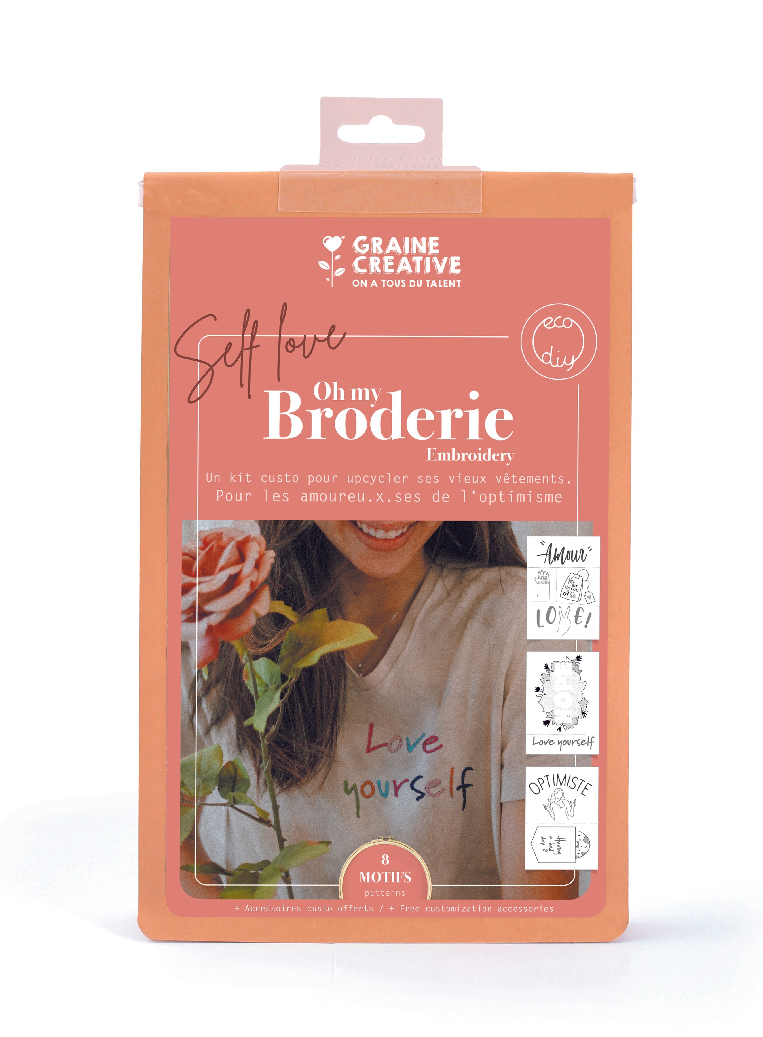 Self love Borduurkit – Personaliseer je Outfit (incl. magisch papier)