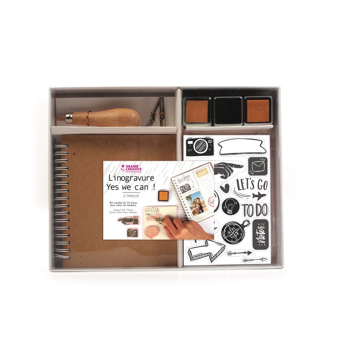 Linosnede Starter Kit – Snijd, druk en creëer!