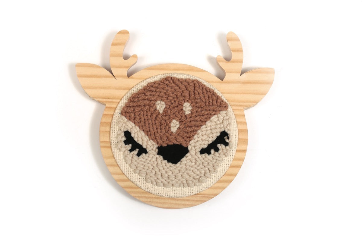 Creatieve Punch Needle Set – Hert voor aan de muur