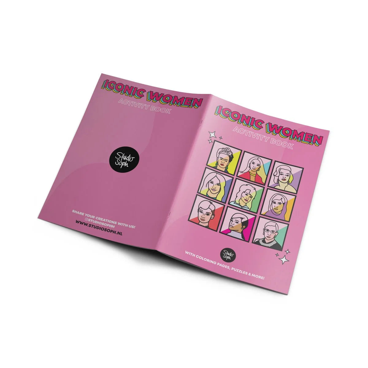 Iconic Women Activiteiten- en Kleurboek – Creatief & Inspirerend