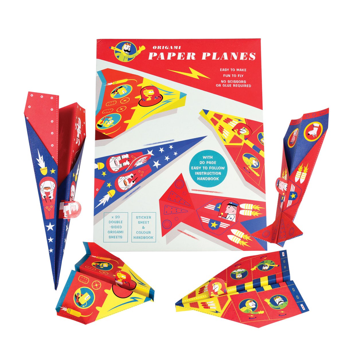 Origamipakket - Papieren vliegtuigjes