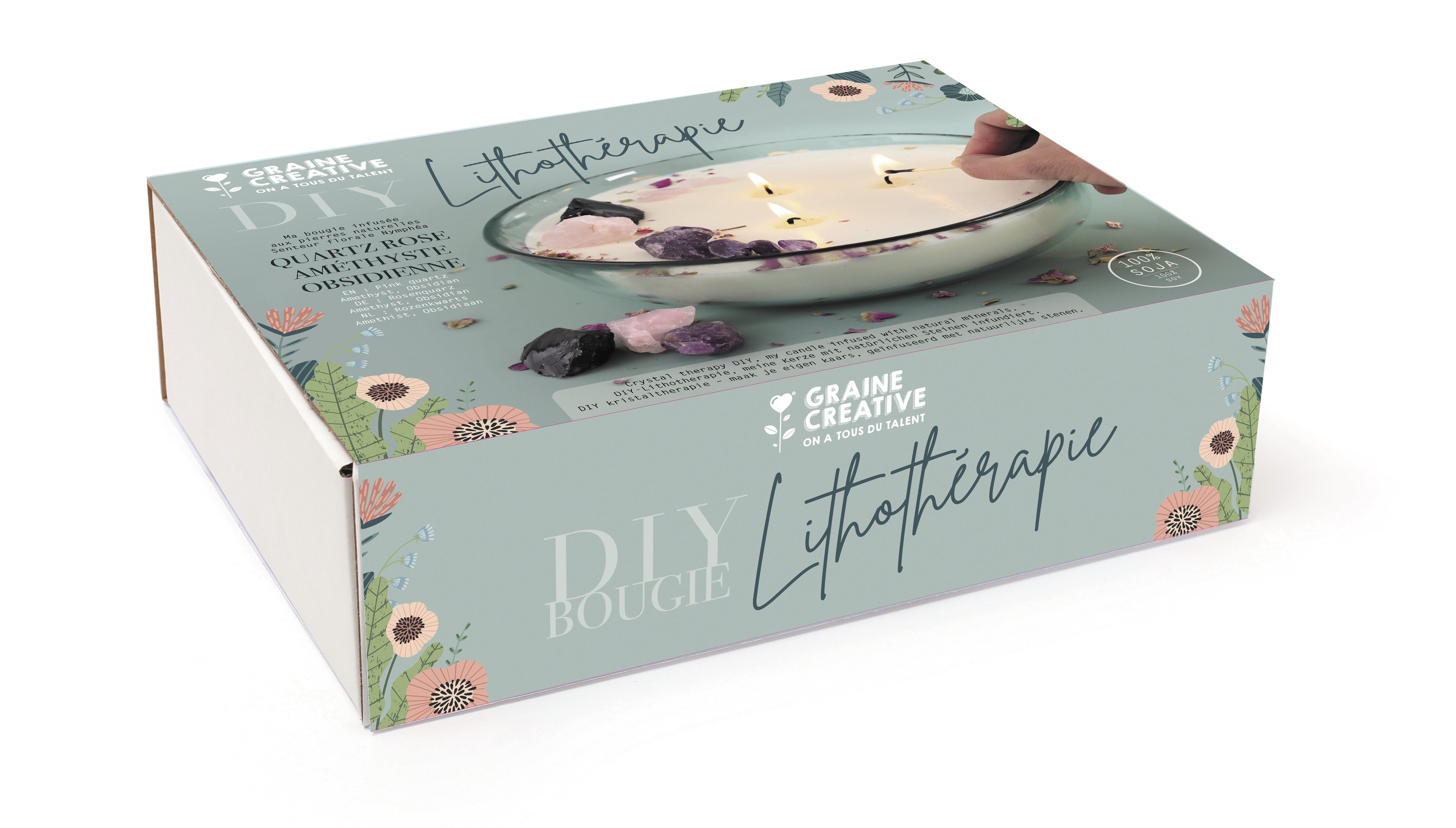 Kristaltherapie Kaarsen Kit – Maak je eigen wellnesskaars