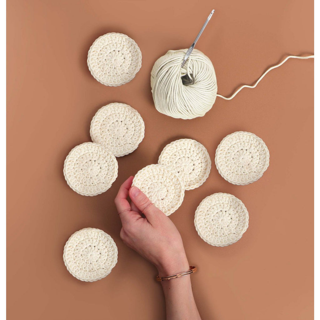 DIY Haakkit – Herbruikbare make-up pads van katoen