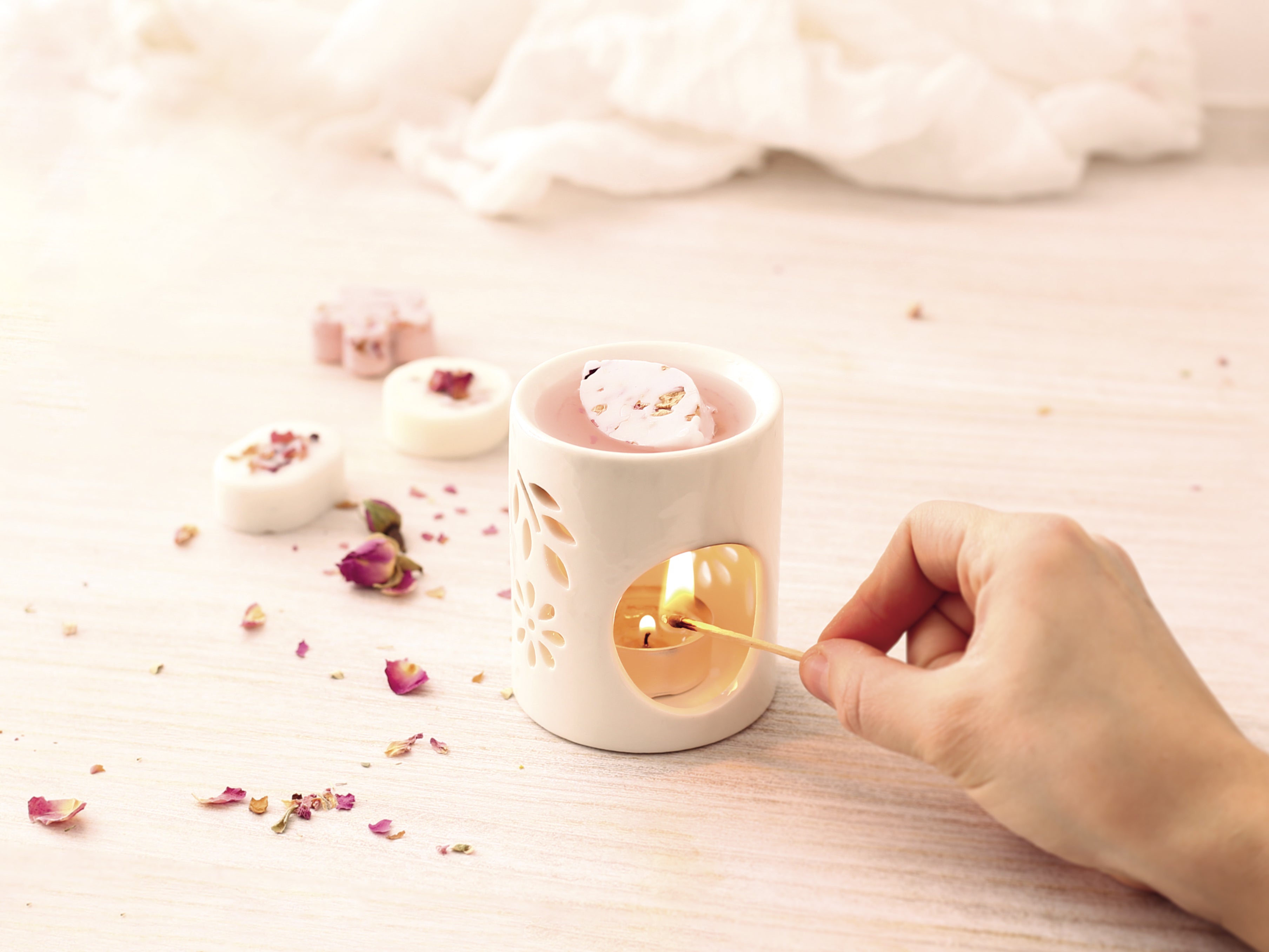 Waxmelts DIY Kit – Met bloemengeur & rozenblaadjes